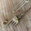 Fork Elephant Necklace with Patchwork Chain
