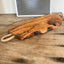 Handmade olivewood serving board with rope handle - natural grain and antibacterial Italian wood charcuterie platter