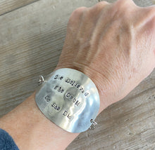 SALE - Stamped Spoon Bracelet - SHE BELIEVED SHE COULD - #5420