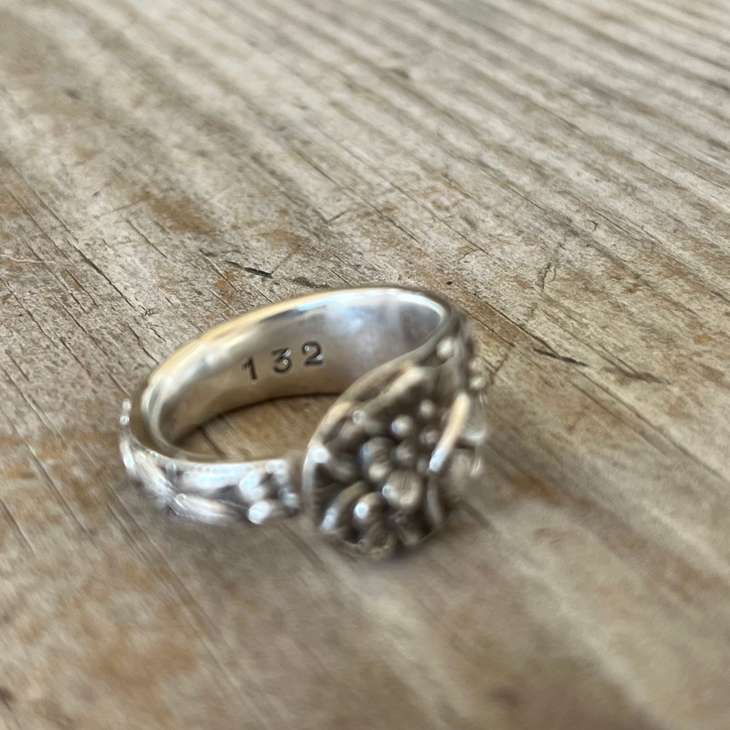 Kirk & Son Sterling Spoon Ring — Upcycled Vintage Silverware Ring