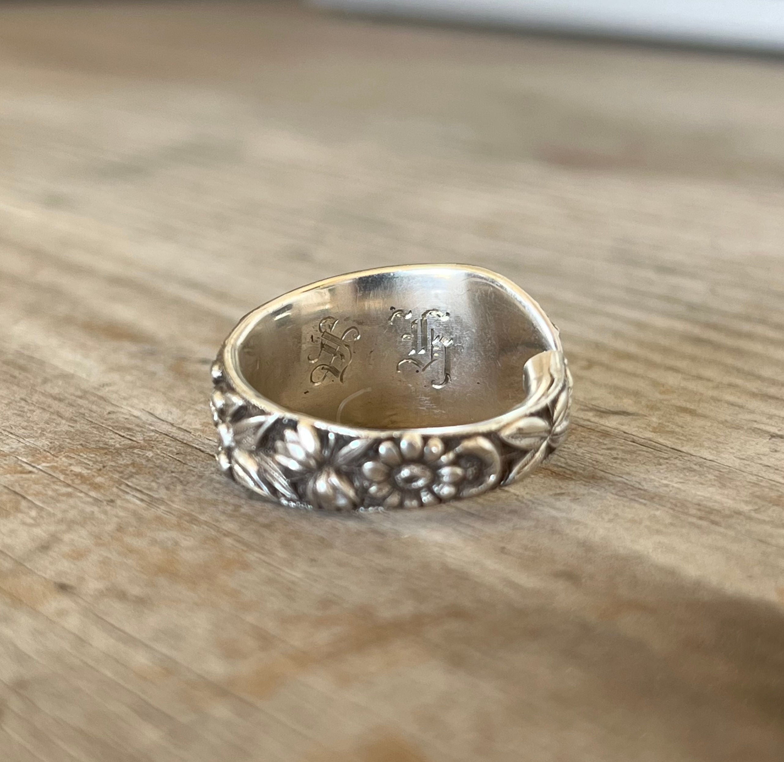 Kirk & Son Sterling Spoon Ring — Upcycled Vintage Silverware Ring