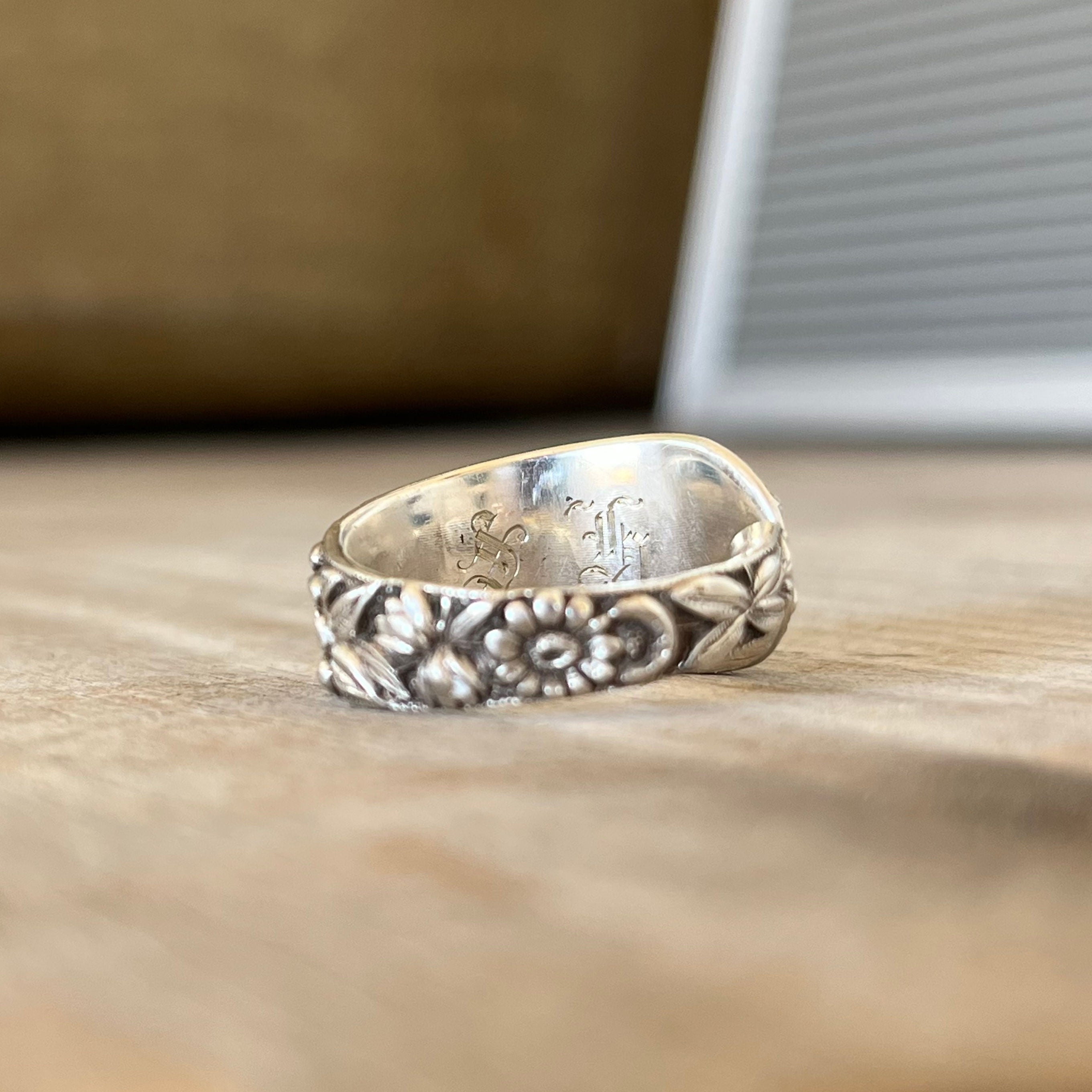 Kirk & Son Sterling Spoon Ring — Upcycled Vintage Silverware Ring
