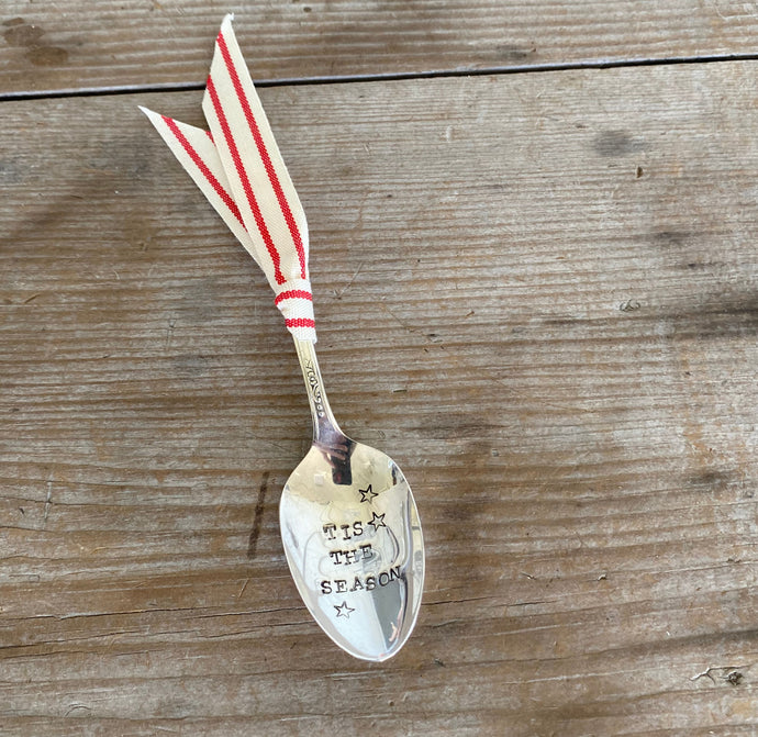 Stamped Spoon Ornament - TIS THE SEASON