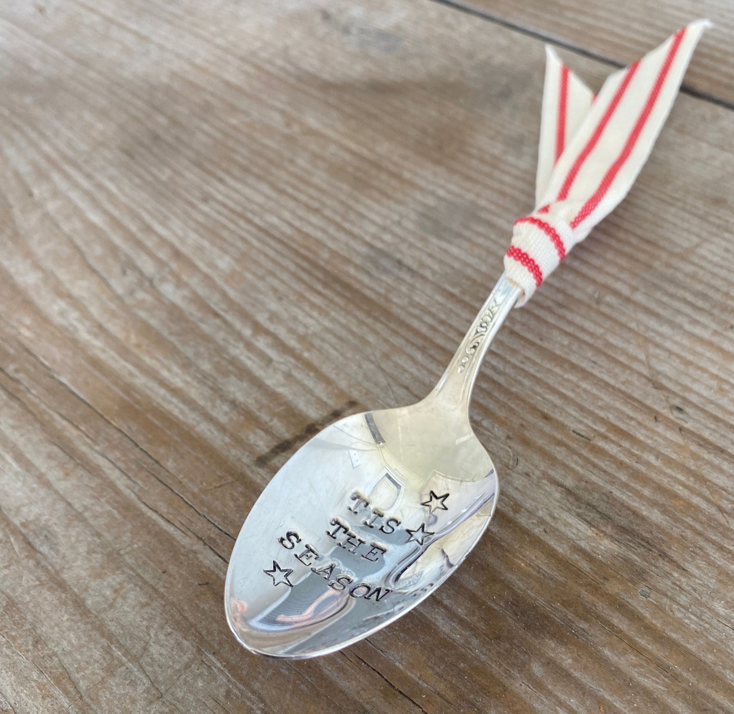 Stamped Spoon Ornament - TIS THE SEASON