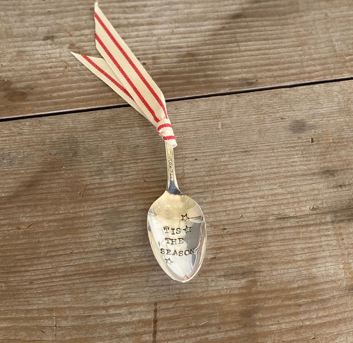 Stamped Spoon Ornament - TIS THE SEASON