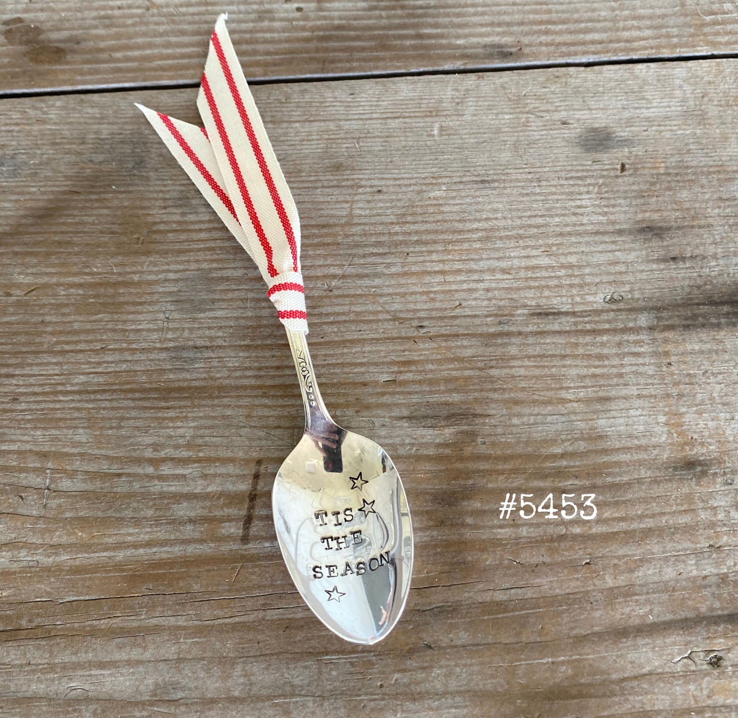 Stamped Spoon Ornament - TIS THE SEASON