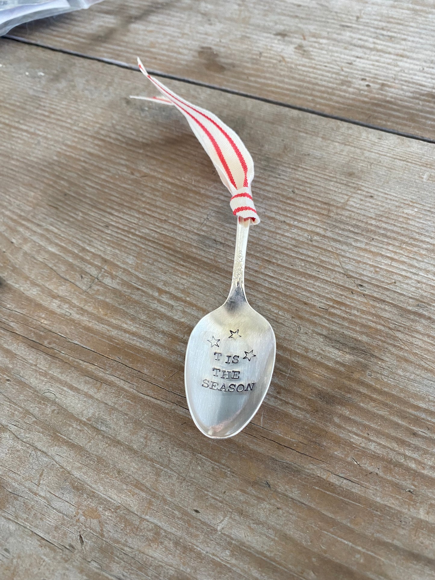 Stamped Spoon Ornament - TIS THE SEASON