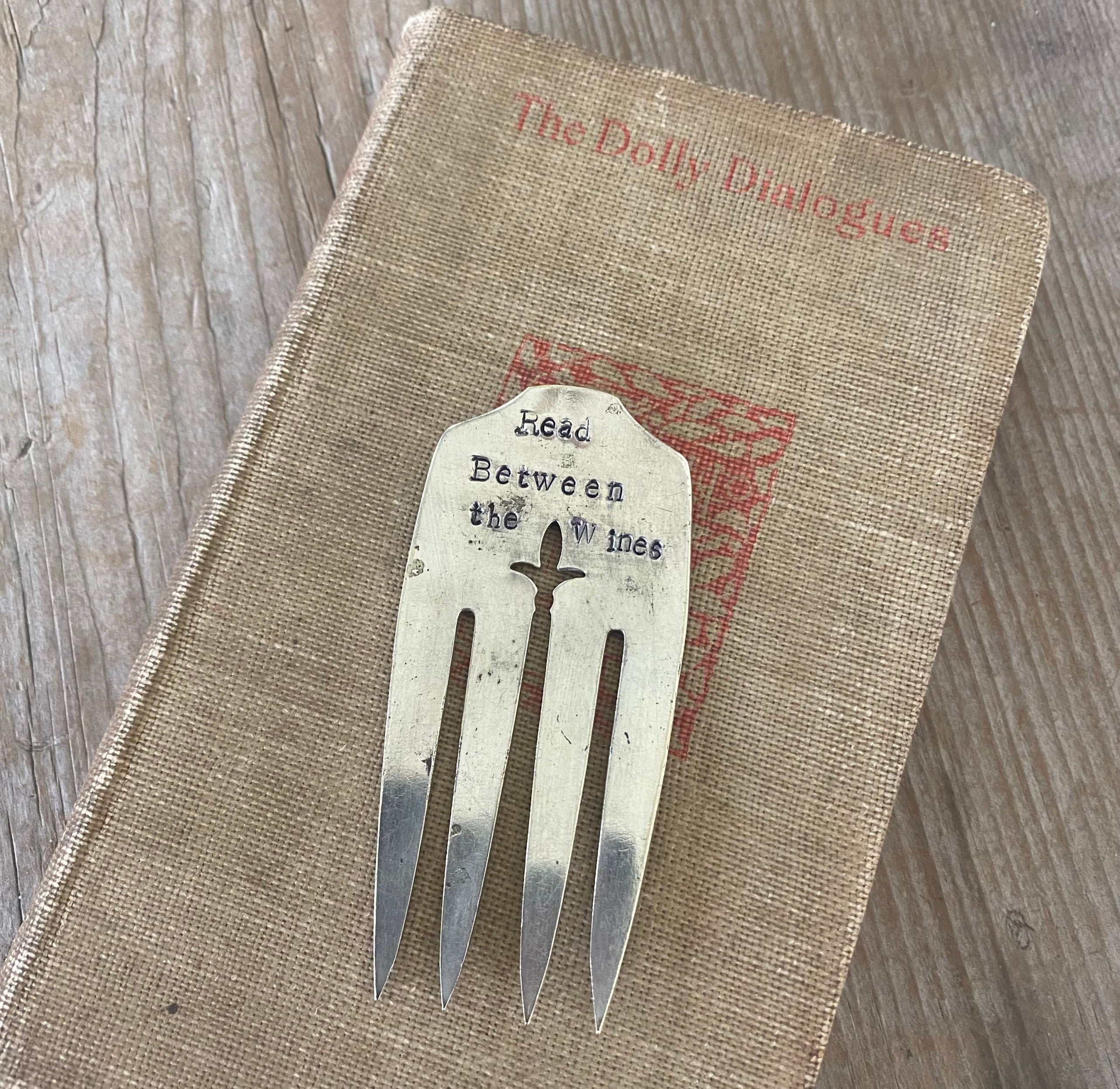 Hand-Stamped Silverware Bookmarks | Laughing Frog Studio