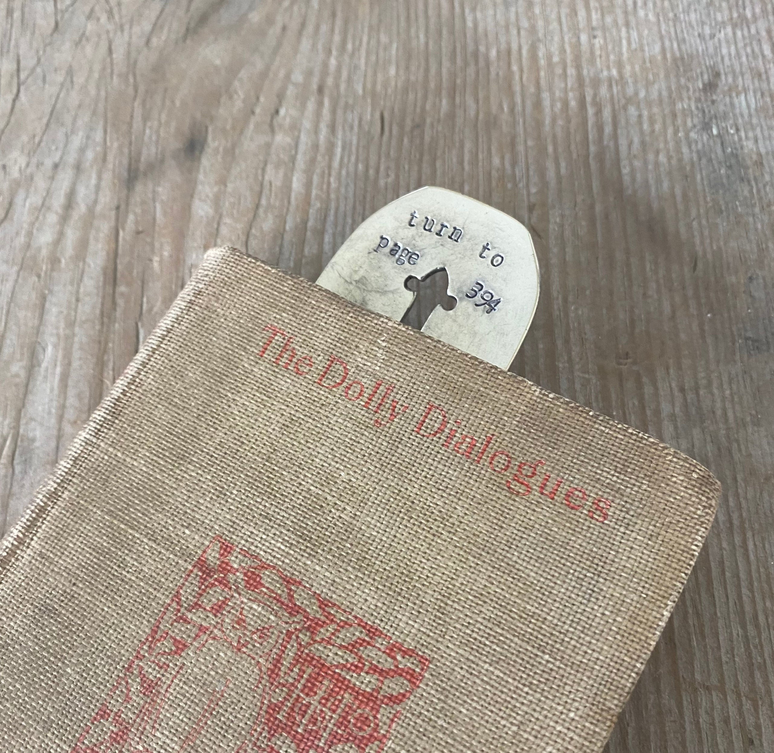 Hand-Stamped Silverware Bookmarks | Laughing Frog Studio