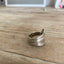 Back view of Hand made upcycled silverware spoon ring Ardsley Size 9