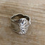 Detailed view of Hand made upcycled silverware spoon ring Ardsley Size 9