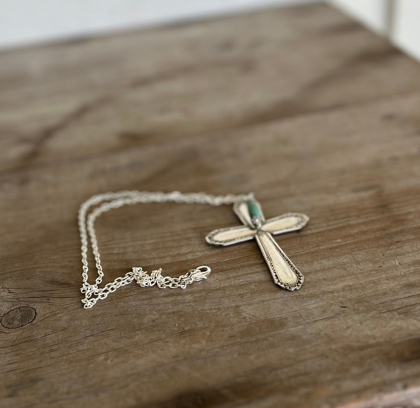 Spoon Cross Necklace - #5529