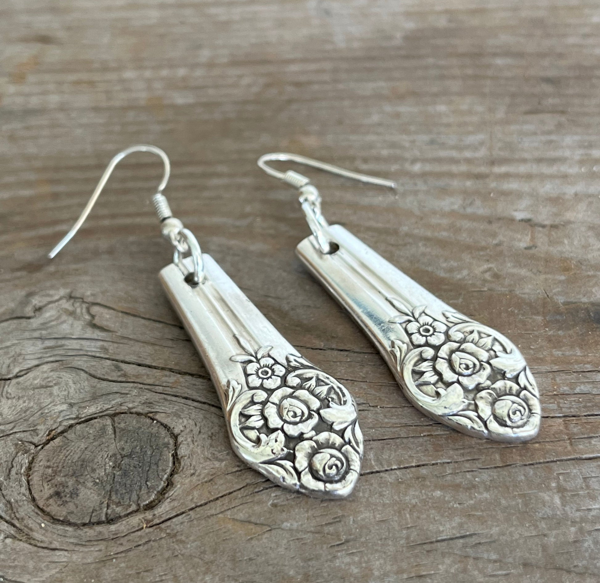 Spoon Earrings from 1881 Rogers Plantation pattern