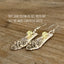 Plantation spoon earrings with chartreuse beads showing vintage silverplate patina and mid-century floral design