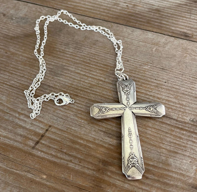 Spoon Cross Necklace - MILADY - #5549
