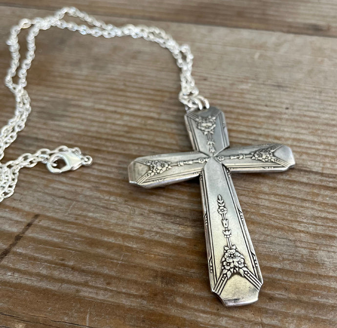 Spoon Cross Necklace - MILADY - #5549