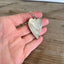 Fork Tine Cross on Stylized Spoon Heart Pendant Necklace - #5550