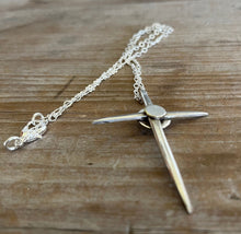 Fork Tine Cross Necklace - #5554