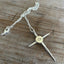 Fork Tine Cross Necklace - #5554