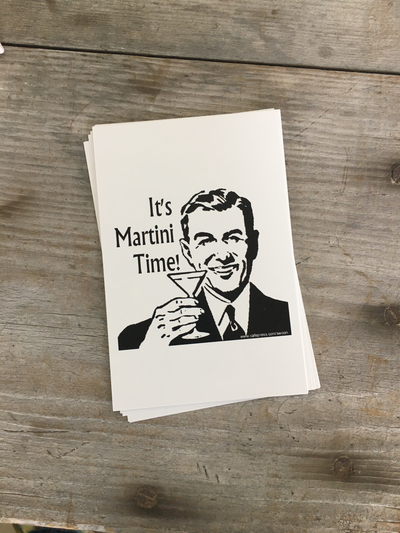 Postcard - It's Martini Time