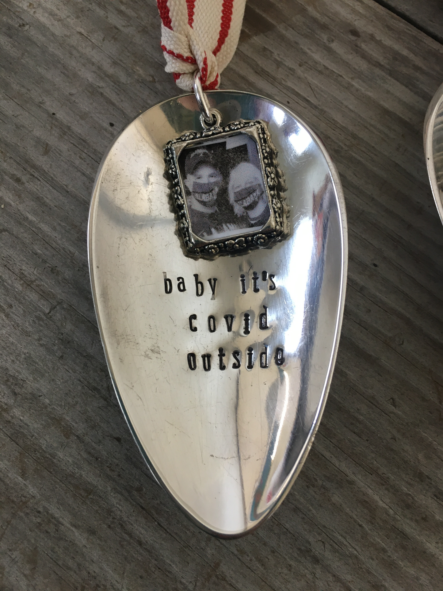 Spoon Ornament - BABY IT'S COVID OUTSIDE