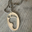 Upcycled Spoon Necklace Hand Punched in Barefoot design