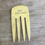 Fork bookmark usage instructions showing how to use vintage silverware bookmark in book