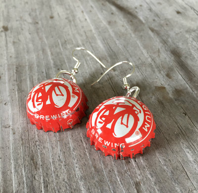 Bottle Cap Earrings - New Belgium Brewing - #3990