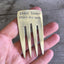 SALE - Fork Bookmark - CARPE LIBRUM SEIZE THE BOOK - #4270