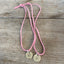 Heart Stamped Circle Pendant Spoon Necklace