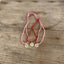 Heart Stamped Circle Pendant Spoon Necklace