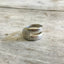 Double Fork Tine Ring Modern Aesthetic Silverplate Ring Size 7