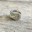 Double Fork Tine Ring Handstamped with Heart Size 8