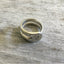 upcycled fork ring Handstamped with Heart Size 8