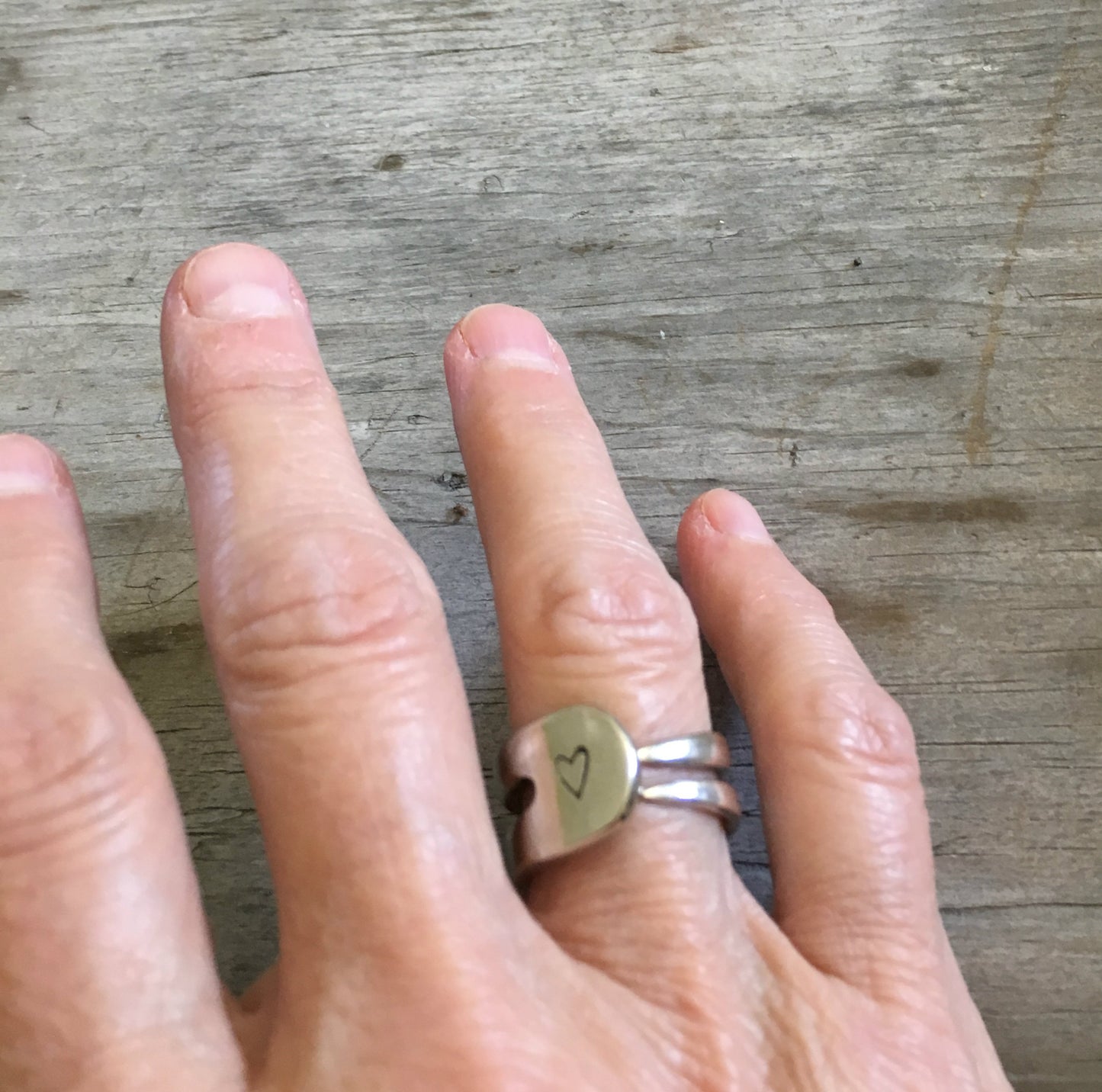 Fork Jewelry Double fork tine ring Size 8