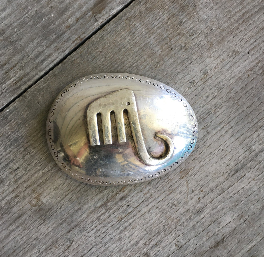 Belt Buckle Made from Upcycled Spoon and Upcycled Fork