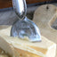 Upcycled Silverware Cheese Knife with whimsical hand stamped words