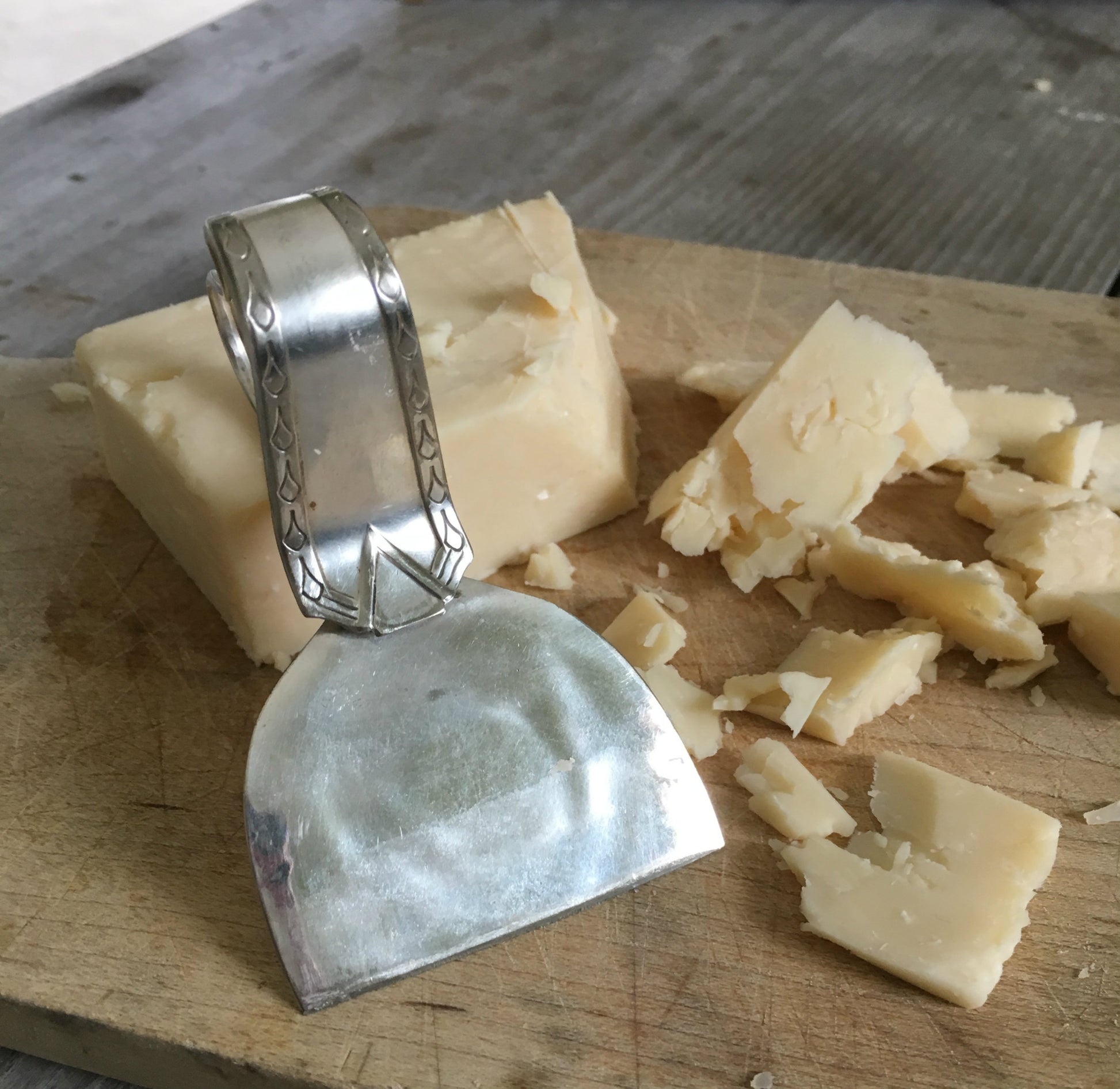 Spoon Cheese Knife Upcycled Admiral Soup Spoon