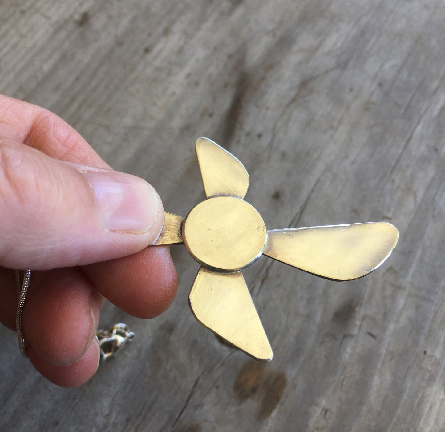 Stylized Cross Flower Necklace - #3749