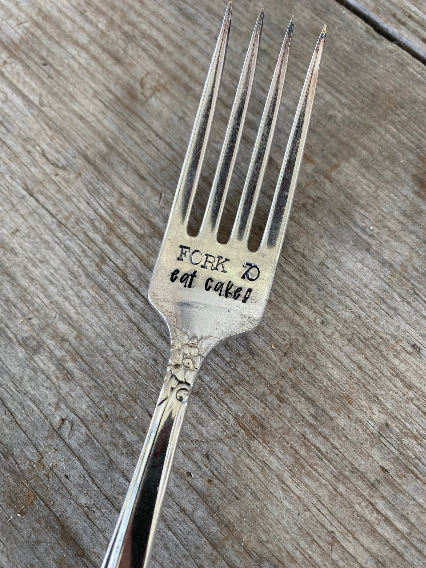 SALE Cake Fork - FORK 70 EAT CAKE