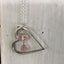 Upcycled Silverware Jewelry Fork Tine Heart Necklace