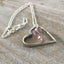 Heart Necklace Valentines Day Made from Upcycled Vintage Fork Tines