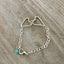 Fork Tine Heart Bracelet - Relationship Bracelet - #4560