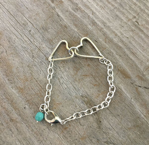 Fork Tine Heart Bracelet - Relationship Bracelet - #4560