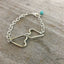 Fork Tine Heart Bracelet - Relationship Bracelet - #4560