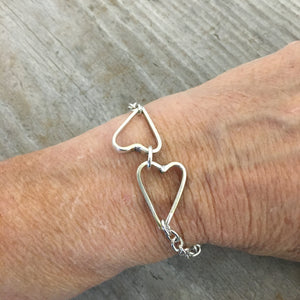 Fork Tine Heart Bracelet - Relationship Bracelet - #4560