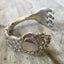 Exquisite detailed hand of Rogers Columbia fork Cuff Bracelet Elephant on One End