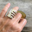 size 7 fork ring shown on model hand
