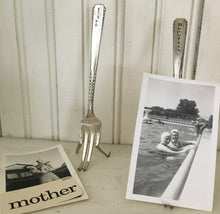 Fork Easel Handmade Upcycled Silverware Display for photos, 