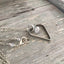 Fork Tine Floating Heart Necklace - #4285